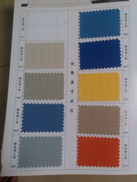 【绍兴柯桥厂家现货】涤棉斜纹TC 45/2X21 124X69工装面料