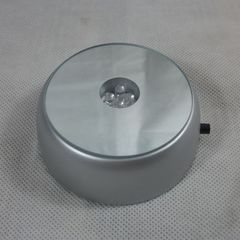 Wholesale luminous 4LED lamp holder 7CM crystal round cocktail base craft ornaments accessories supply