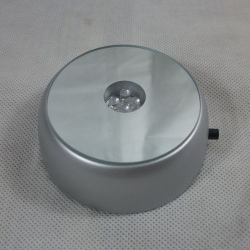 Wholesale luminous 4LED lamp holder 7CM crystal round cocktail base craft ornaments accessories supply