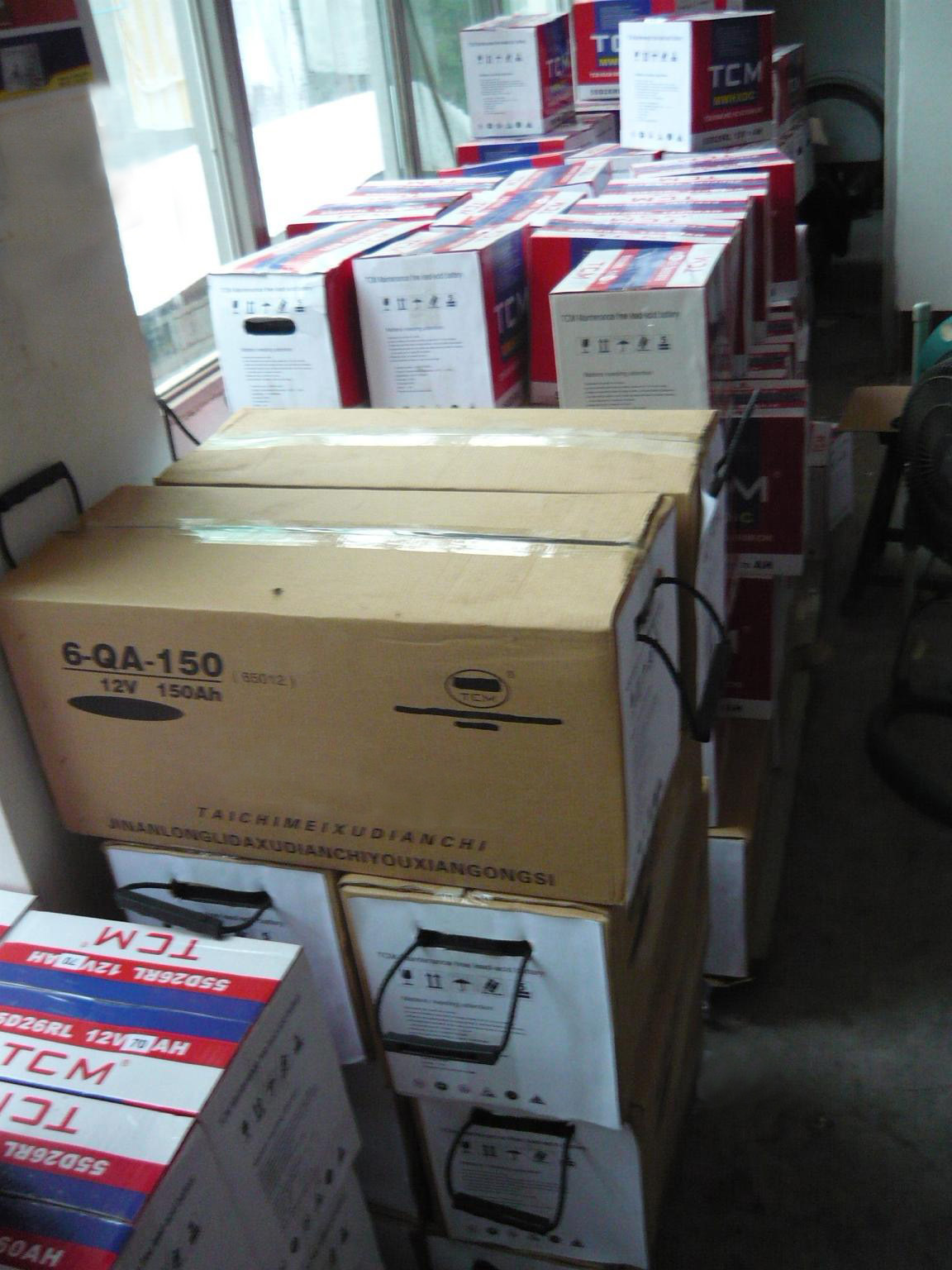 生产干荷式6-QA-150AH和6-QA-180AH 12V120A加液维护汽车蓄电池