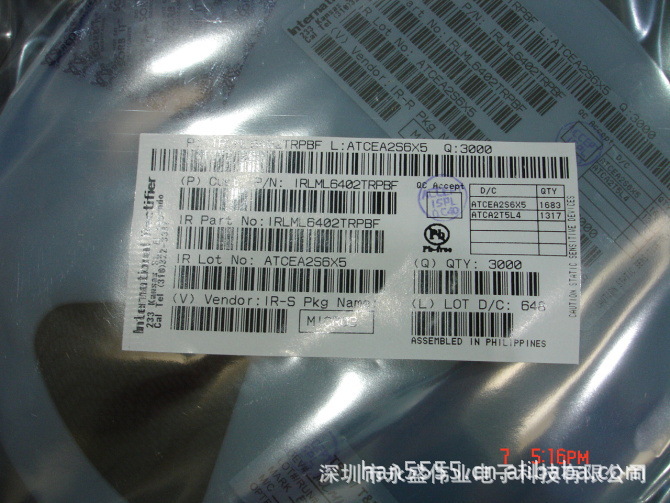 IRLML6402TRPBF   SOT-23  原装进口现货