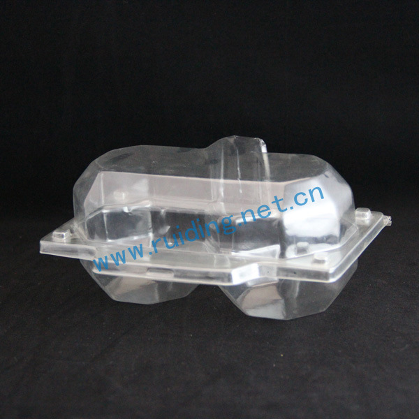 供应自定义环保pet双泡壳 透明pet双面壳 环保无毒pet对折吸塑