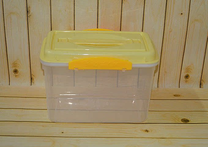 厂家供应 8014  手提双扣收纳箱 容量2.5L  塑料箱收纳箱