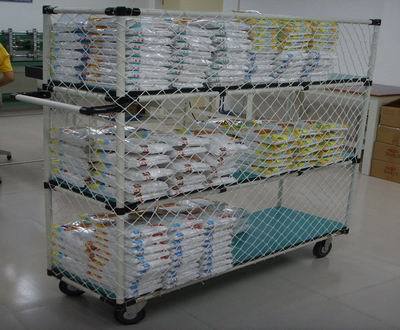 广东供应PCB板周转车精益线棒手推车线网老化车中量型物料周转车