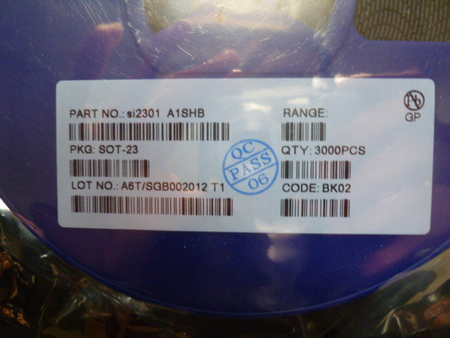厂家批发Si2301（A1SHB)   SOT-23贴片MOS管绿色环保现货热销