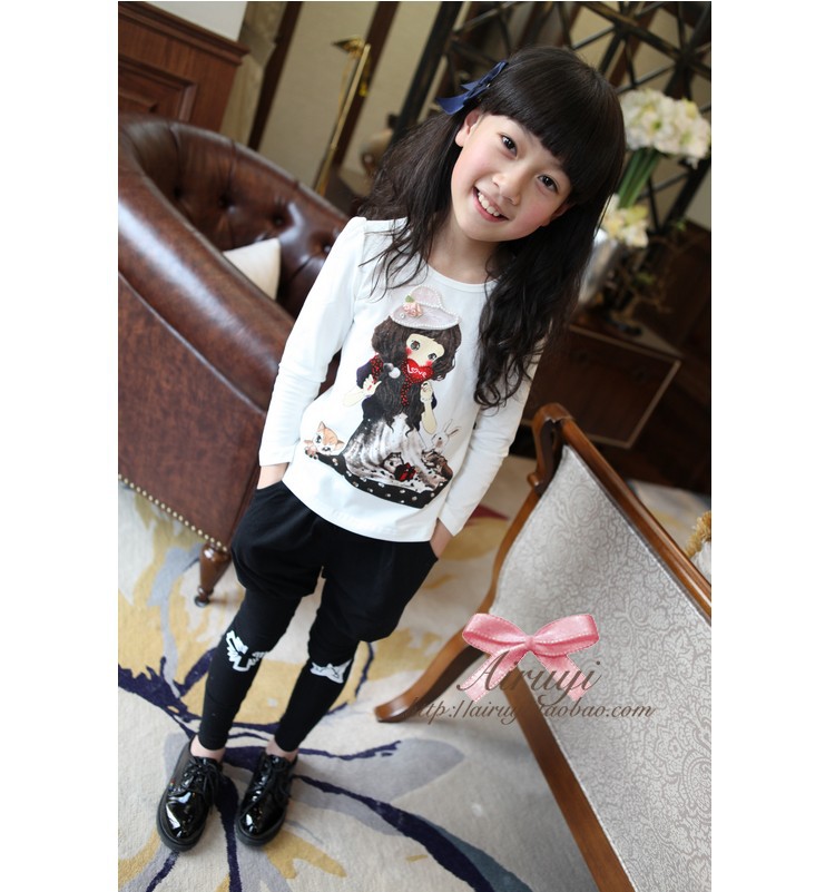 Pantalon fille en coton - Ref 2062704 Image 8