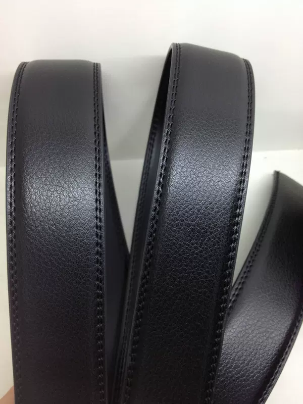 Double-sided leather belt, genuine leather