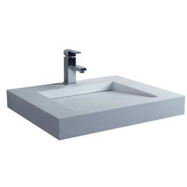 佛山奔祺卫浴艺术盆人造石洗手盆型号 台上挂墙式洗脸盆 BS-8409