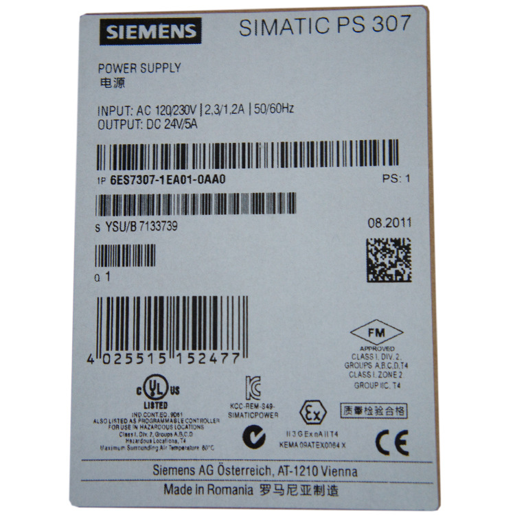 供应西门子CPU 处理器模组 电源6ES7 307-1EA01-0AA0