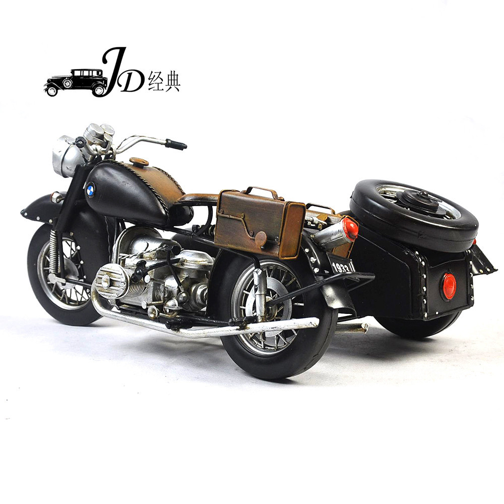 JLM1451-BK手工铁艺复古摩托车