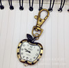 Apple, retro pocket watch for elementary school students, sweater, necklace, bronze keychain, wholesale