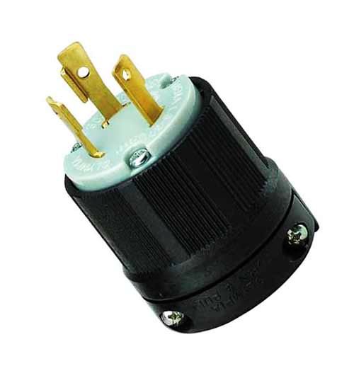 NEMA L6-30P大功率插头 美式防松插头 工业用插头