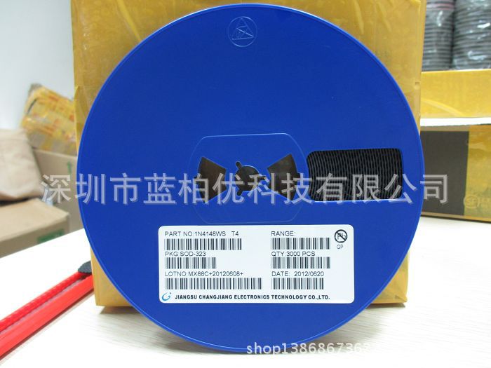 1N4148WS T4 SOD-323 贴片开关二极管 IN4148WS 全新环现货供应