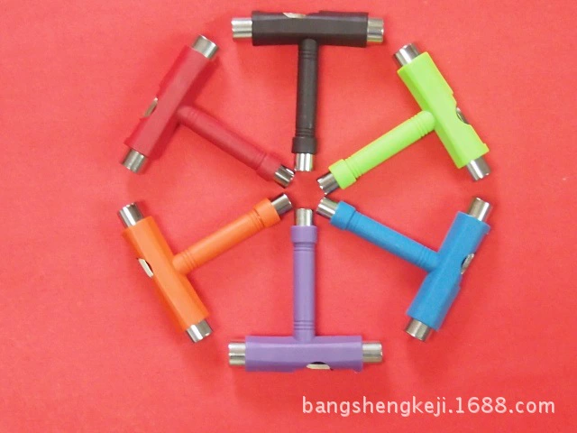 Двойной деформированный ключ для скейтборда электрическое оборудование для скейтборда Т-образный гаечный ключ для винтового крепления Технические характеристики ключа в наличии в комплекте