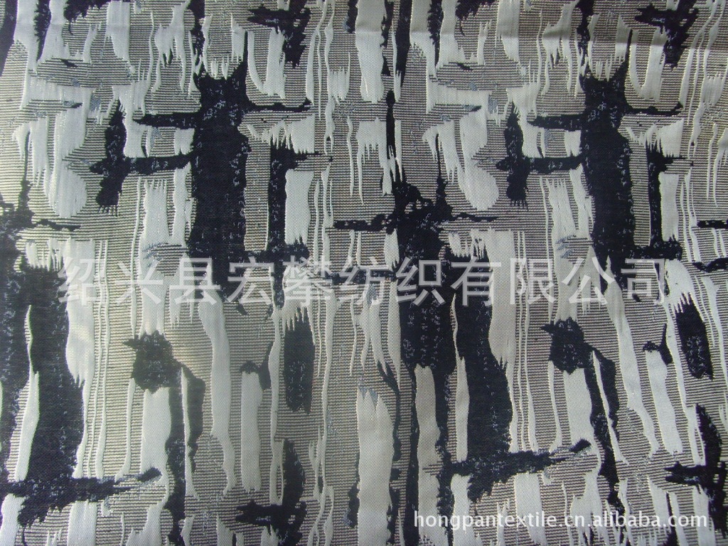 色织金银丝大提花布