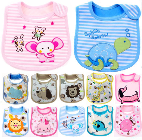 (Optional) Baby bibs dokis three-layer children's waterproof bib bib mouth towel