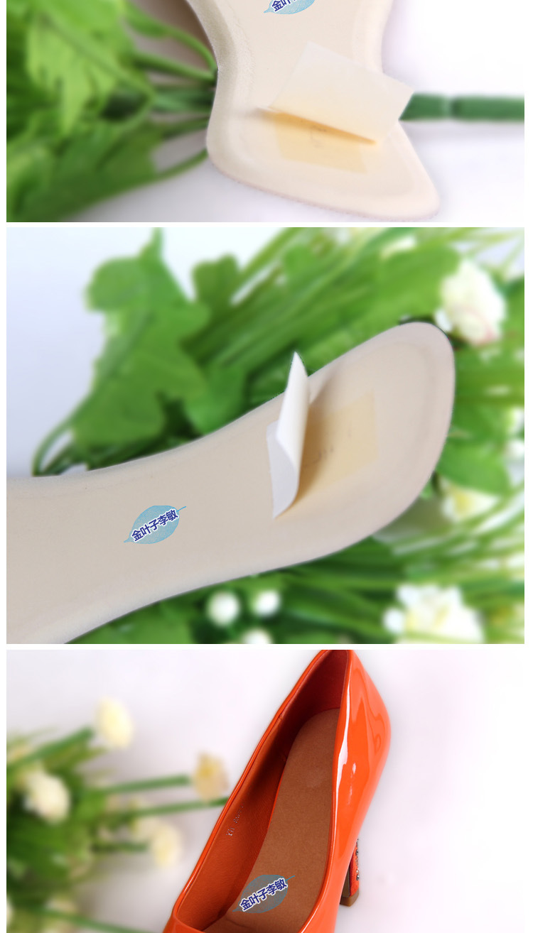 Velvet fabric seven-inch pads for foot pain and abrasion prevention, foot protection pads, high heels, sandals, insoles for women wholesale pic 3