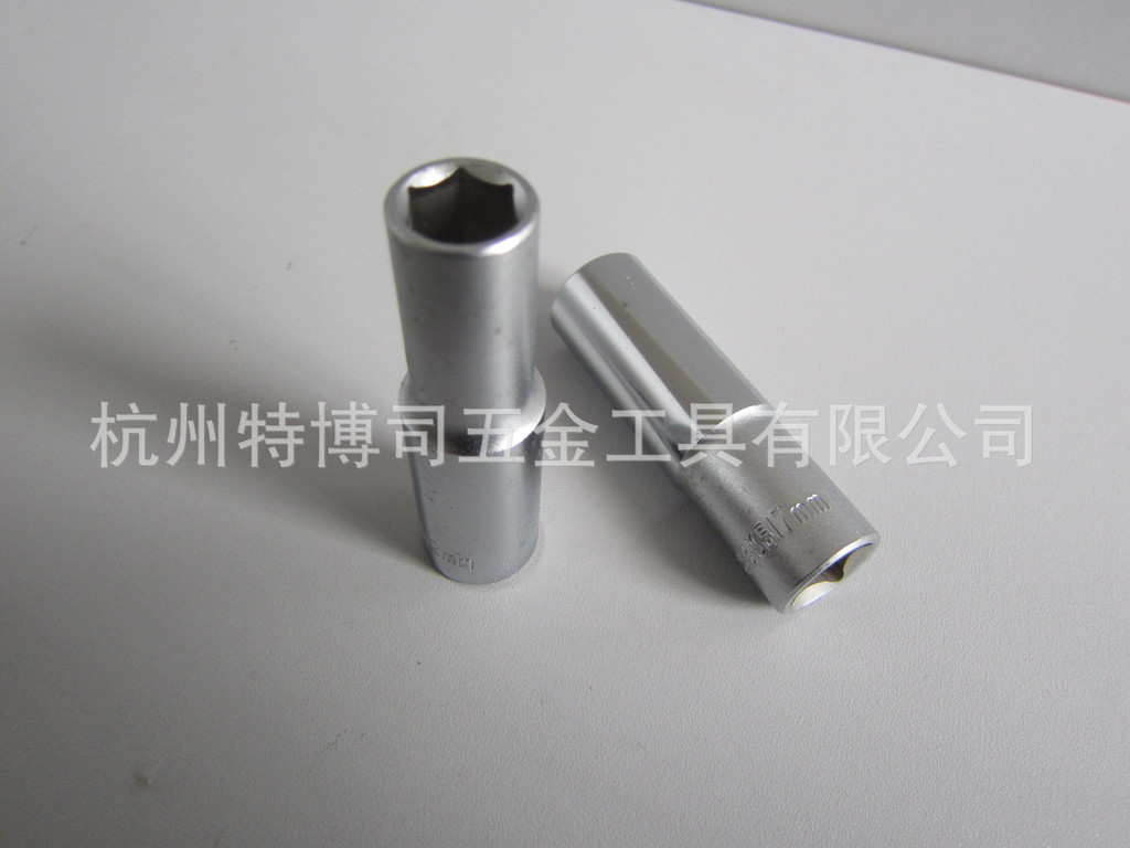 【精品】1/2亮面加长套筒扳手 六角套筒 台湾品质 铬钒钢 77mm