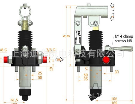 供应意大利HV公司PMD双作用液压手动泵PMD06/PMD12/PMD25/PMD45