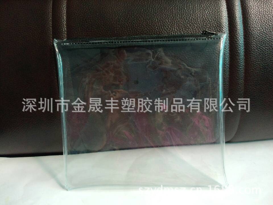 厂家生产pvc儿童用品包装袋，透明穿绳包装袋，透明拉链袋