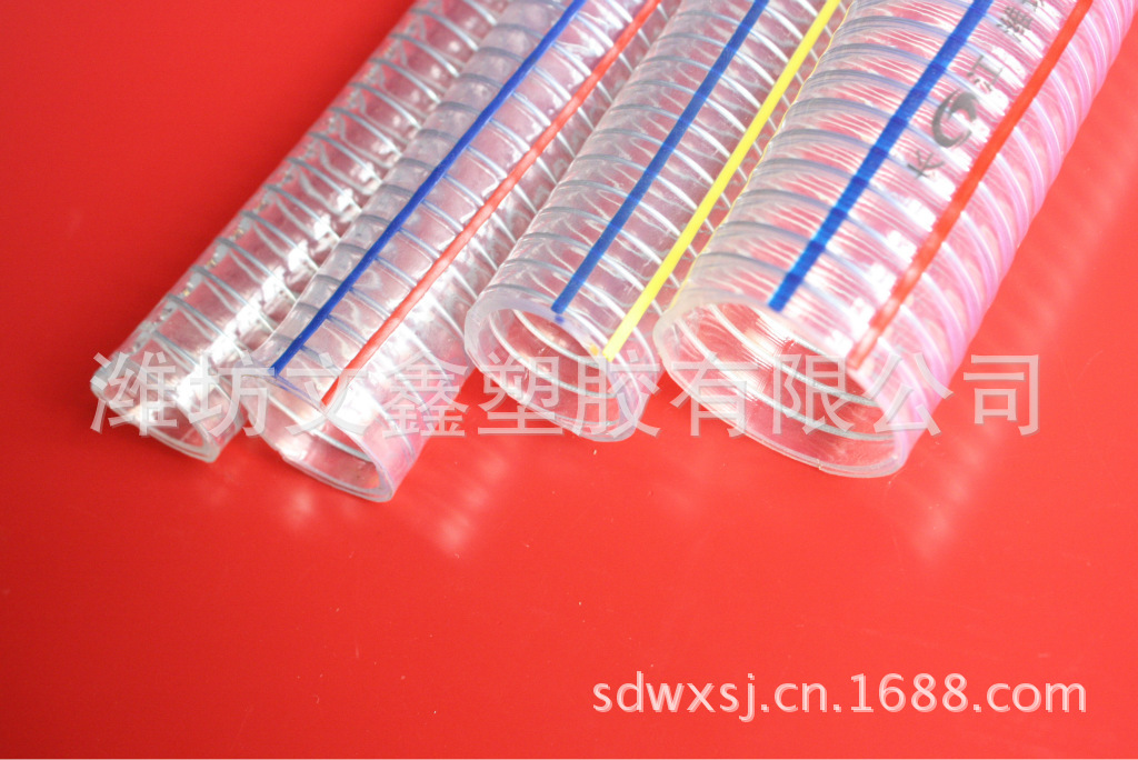 厂家直供 pvc钢丝增强软管 塑料花园加厚防冻排水管 透明钢丝管