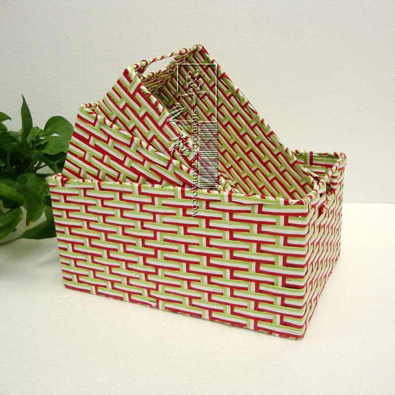 素色草编收纳筐 实用的草编抽屉 收纳整理箱|ms