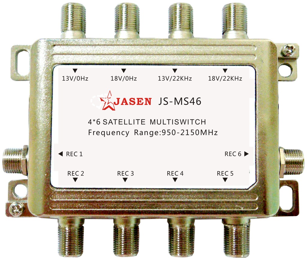 4*6 Satellite Multiswitch电视信号多路切换开关四进六出JS-MS46