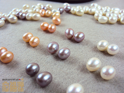 珍珠全规格供应 淡水珍珠散珠 米形颗粒半成品直销 HFY-1900
