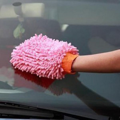 A6164 Superfine fiber Single side without package Chenille Gloves Clean towel and rag Car cleaning assistant