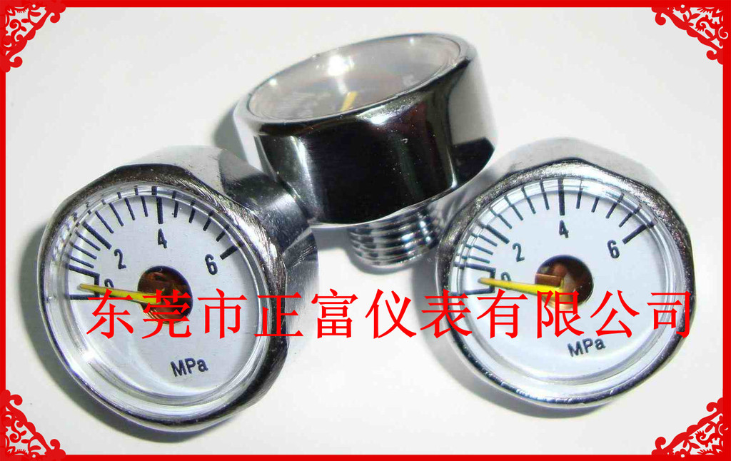 6MPA小型高压压力表。 消防压力表。 氧气压力表。特殊气体压力表