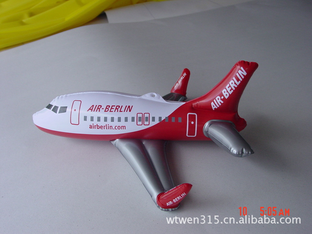 广东东莞供应PVC充气飞机模型,滑翔机，广告礼品飞机 6P环保无毒