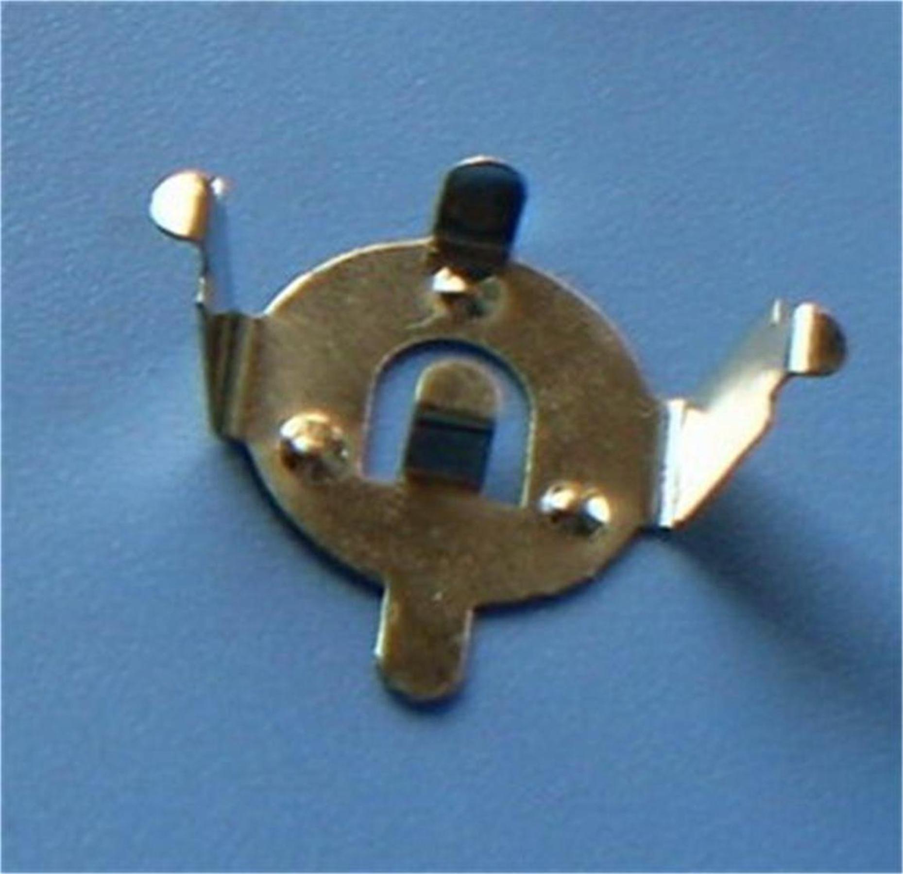 耀升五金厂家供应有舌弯脚AG13电池扣 弯脚CR2032电池扣 欢迎洽谈