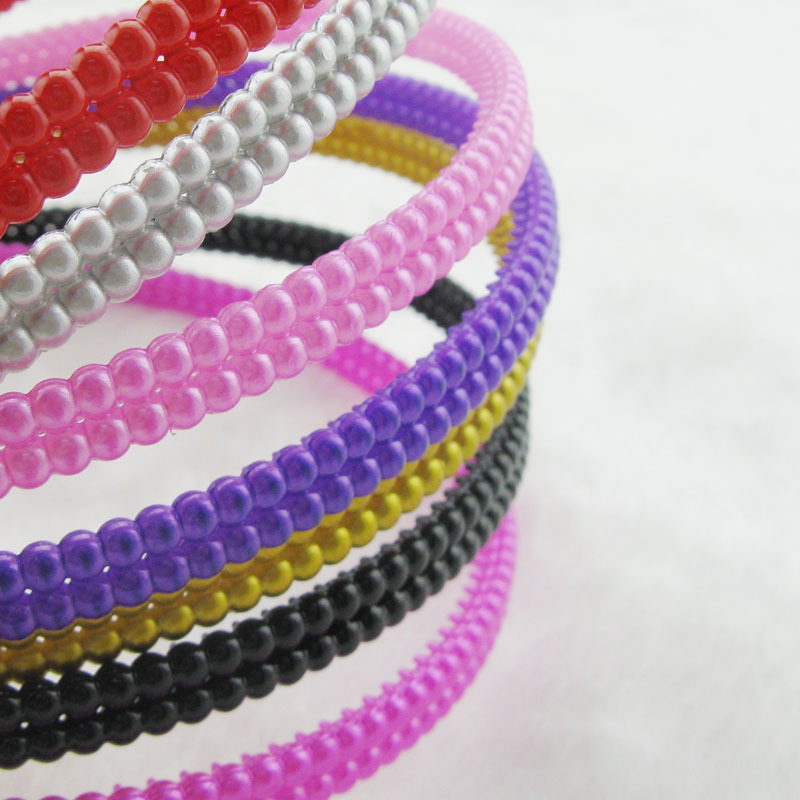 双排珠发箍 塑料发箍 时尚发箍 发饰