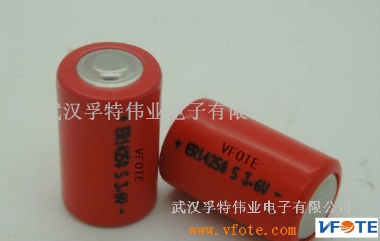 无线汽车防盗系统备用电源武汉VFOTE瑞孚特3.6V锂亚电池ER14250H