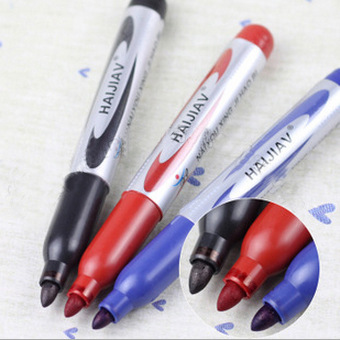 KQ15油性擦不掉记号笔 黑色马克笔 炫彩油性记号笔 签字大头笔|ms