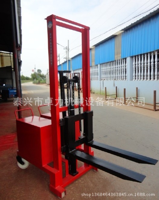 供应配重式无插腿手动堆高车,液压装卸车，304不锈钢液压叉车