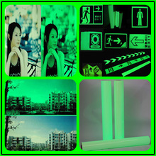 PVC喷绘夜光膜蓄光膜夜间自发光膜高亮夜光贴纸DIY自粘荧光材料