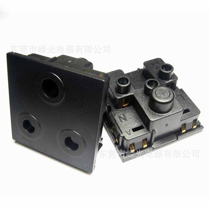 RSA-01 大南非插座 机柜插座 16A南非插座 卡扣式插座 16A母座