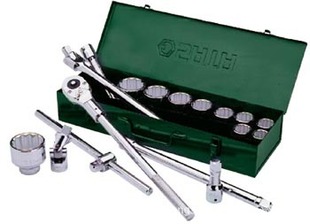 SATA Shida Tool Set 15 Pieces 19mm Series 12 Corner Sleeve Set 09015