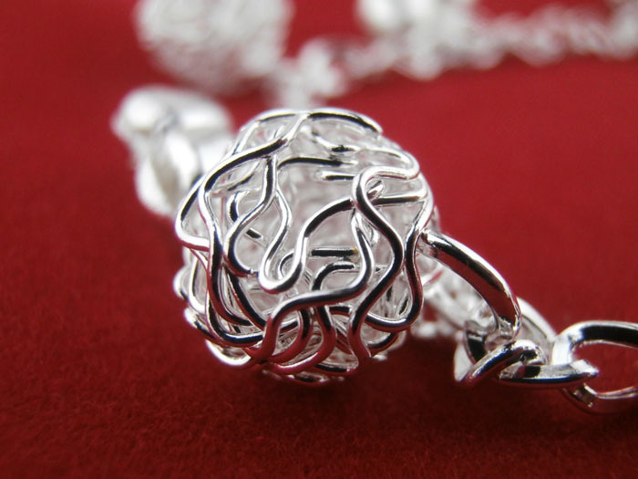 Silver Bracelet National Style New Bracelet Bell Alloy Ball Plating Thick display picture 5