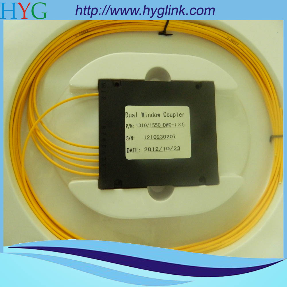 厂家专业生产 1分5单模拉锥分光器 光纤分路器 接受定制连接头