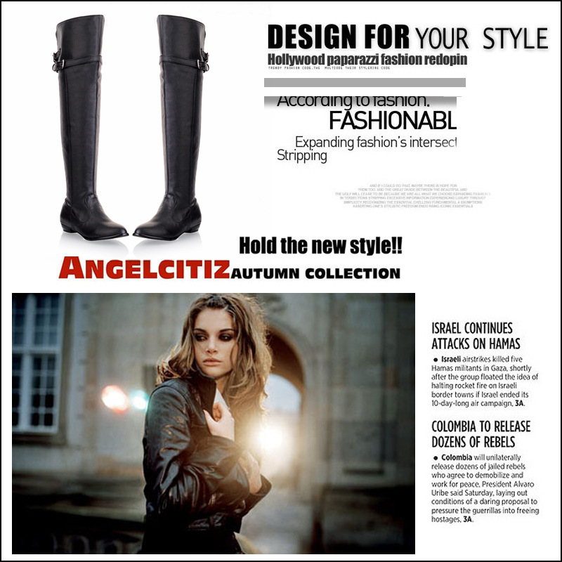 Bottes femme en PU artificiel - Ref 3355418 Image 8