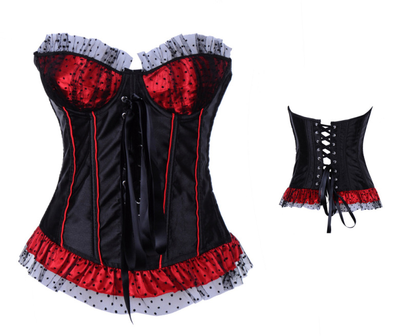 Supply European and American fashion shapewear shoulder-less underwear supply fashion sexy waistcoat corset wholesale m1940
