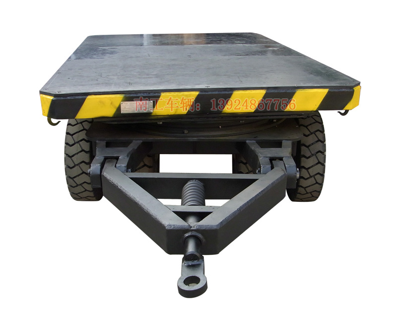 15T橡胶面板平板拖车 防滑平板拖车图片 拖车价格