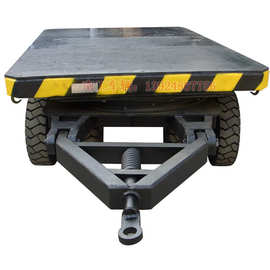 15T橡胶面板平板拖车 防滑平板拖车图片 拖车价格