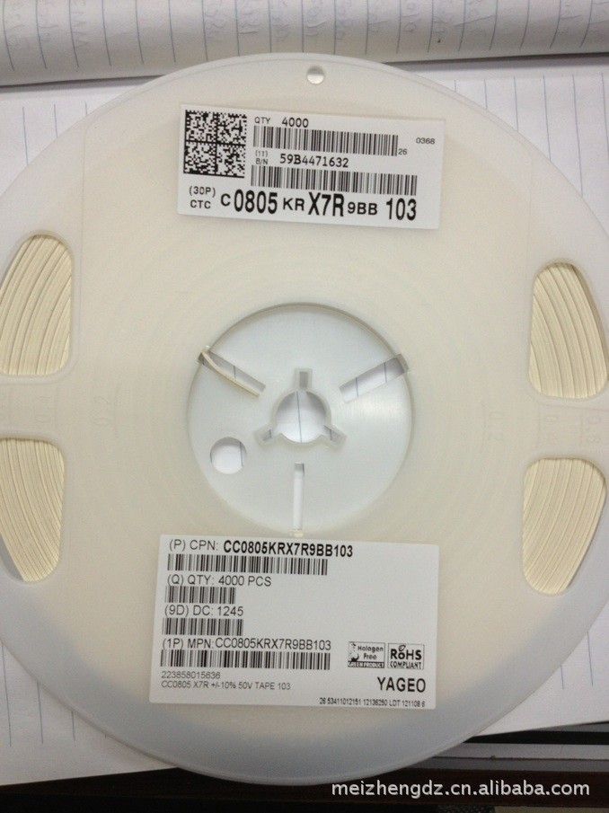 C0805KRX7R9BB103 国巨YAGEO 原装新货 贴片电容