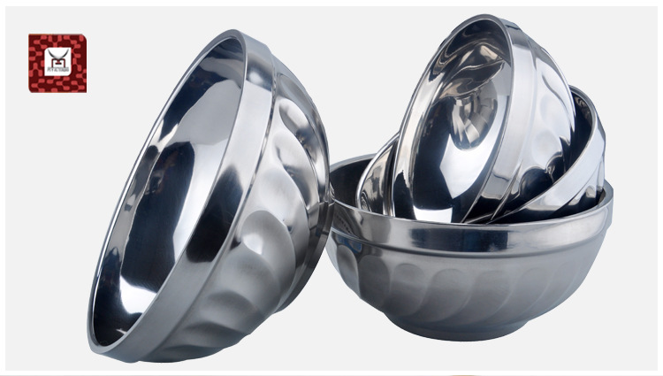 不銹鋼雙層玉蘭碗整體展示圖