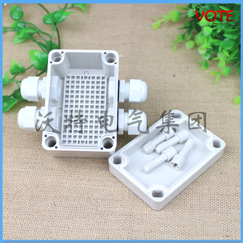 供应65*95*55分线盒 abs塑料防水盒 电缆接线盒 两进两出分线盒