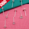 Earrings, with gem, wholesale, silver 925 sample