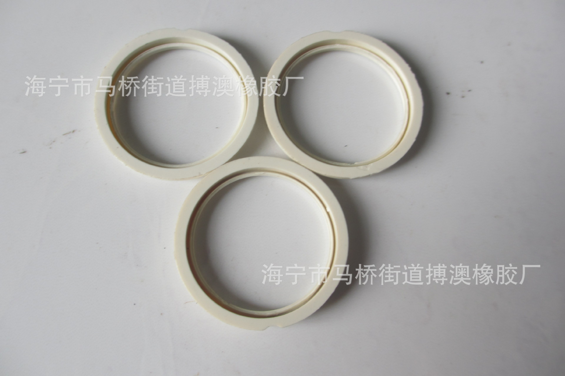 浙江海宁厂家定制聚氨酯较硬九十多度硬圈密封圈 圆形乳白 橡胶圈